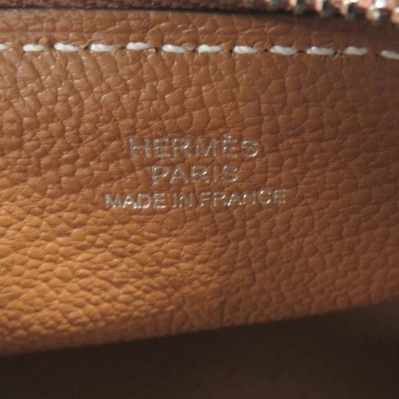 HERMES Bolide Shark Bag Charm Evercolor Gold - Picture 4 of 8